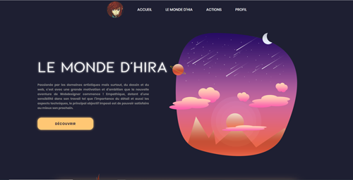 Le monde d'Hira est le portfolio de Estelle Autier qui propose des créations web.